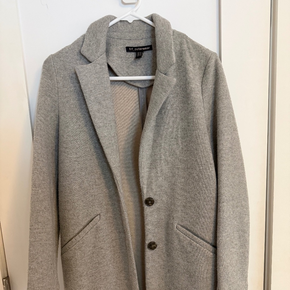 Zara Grey Peacoat